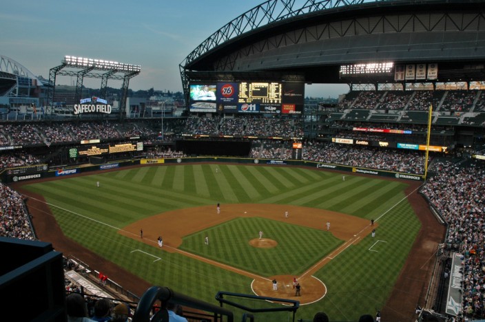 Night game at Safeco Field